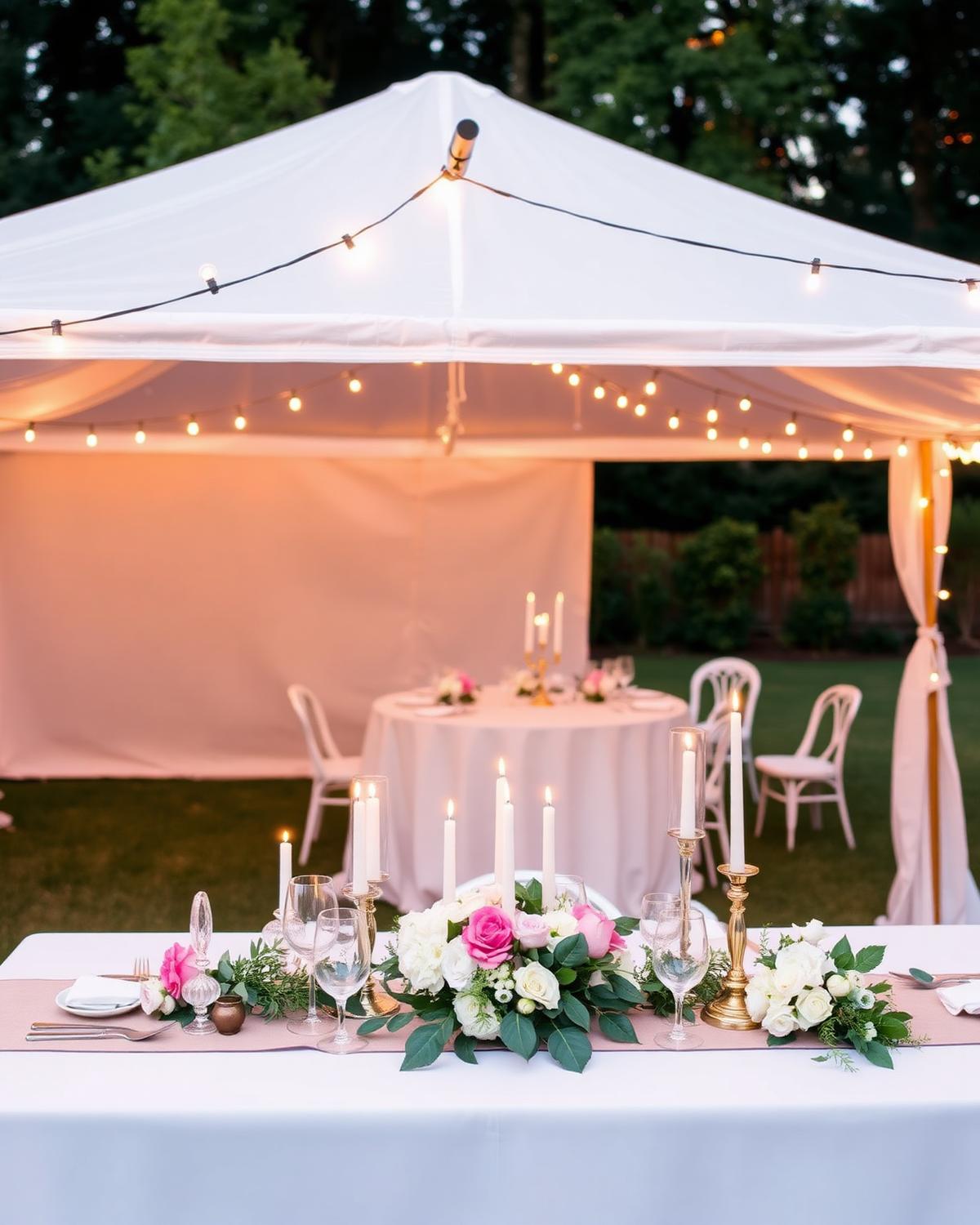 Event rental setup